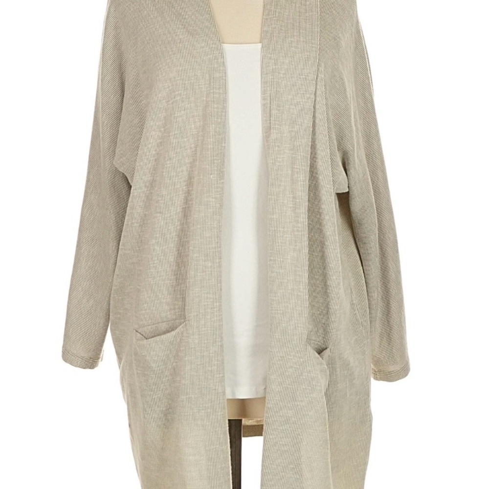 DONNI. Light Beige Open Cardigan